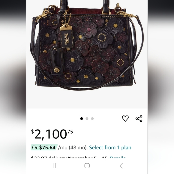 Limited edition Oxblood coach tearose purse - Picture 5 of 5